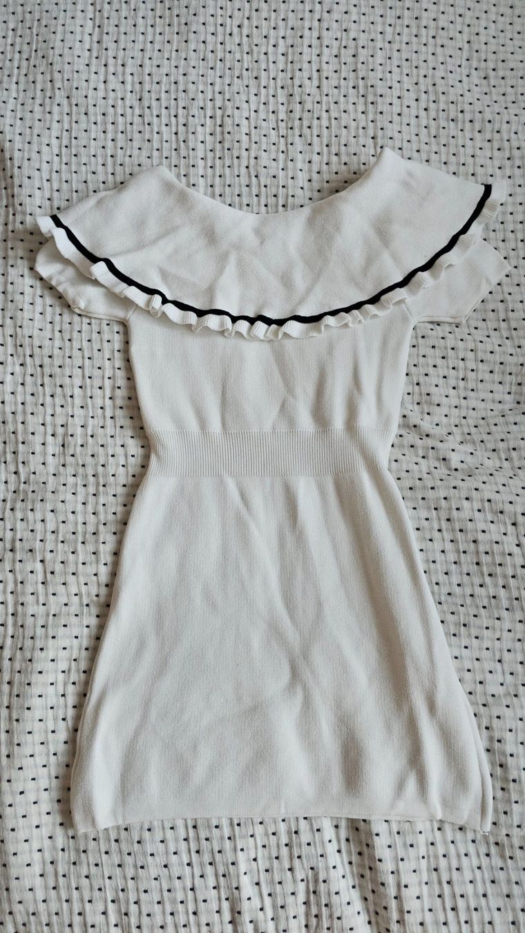 Vestiti: Robe BUBBLES blanche à double ruban – Usato da Lausanne venduto da feathernox 1