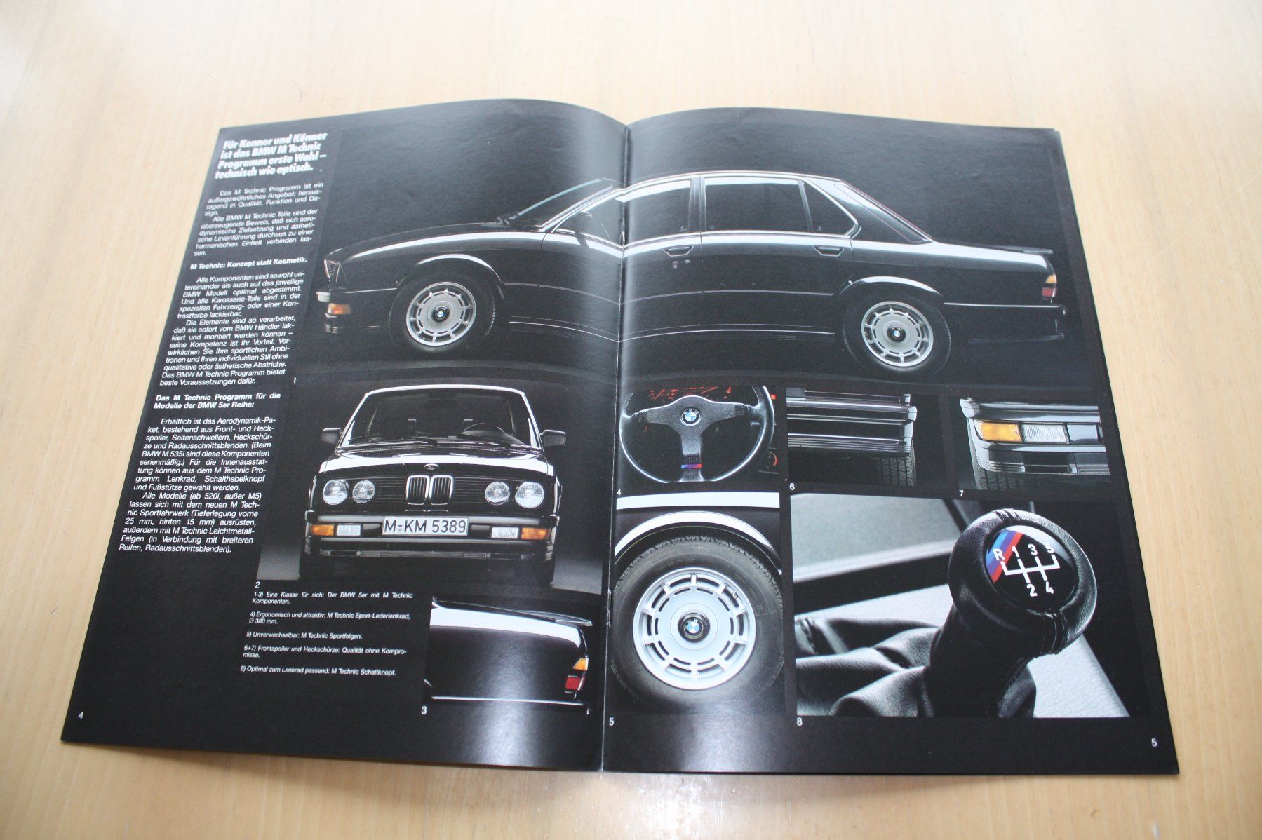 BMW Documenti: BMW M Technik Prospekt Katalog E28 E24 E23  1986 – Usato da Wikon venduto da erwin400 2