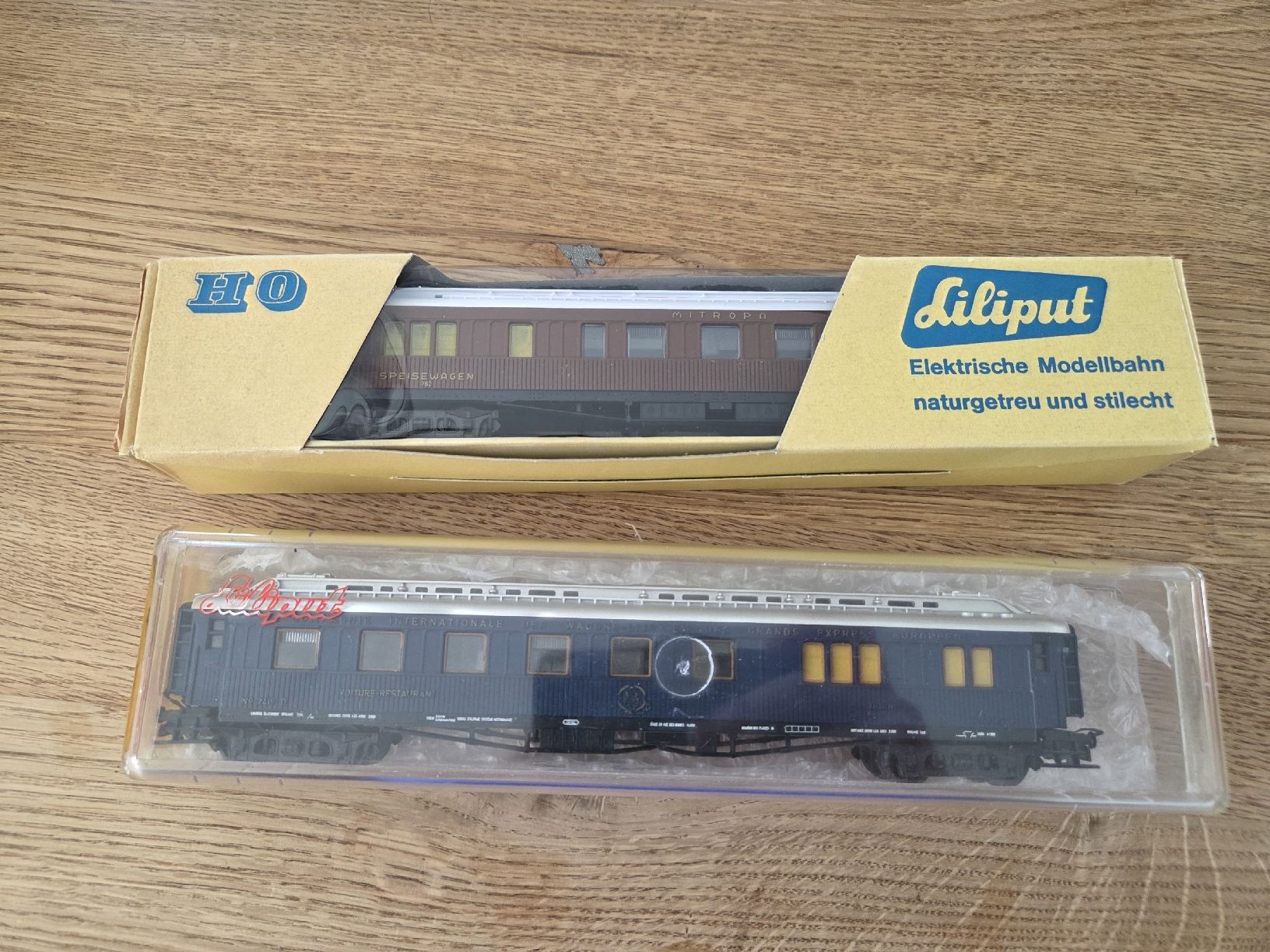 Liliput Modellini di ferrovie: Liliput 2x Speisewagen Orientexpress – Usato da Berikon venduto da TopLok1 5