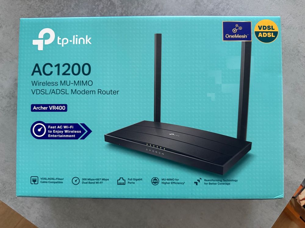 Routeur Modem VDSL/ADSL TP-Link Archer VR400 AC1200 (Gebraucht) in ...