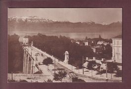 LAUSANNE - Pont Chauderon - Tram - 1915