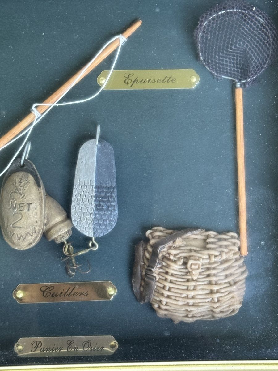 Tutte le decorazioni: Fishing Shadow Box Lid Box – Usato da Lausanne venduto da artnouveau04 2