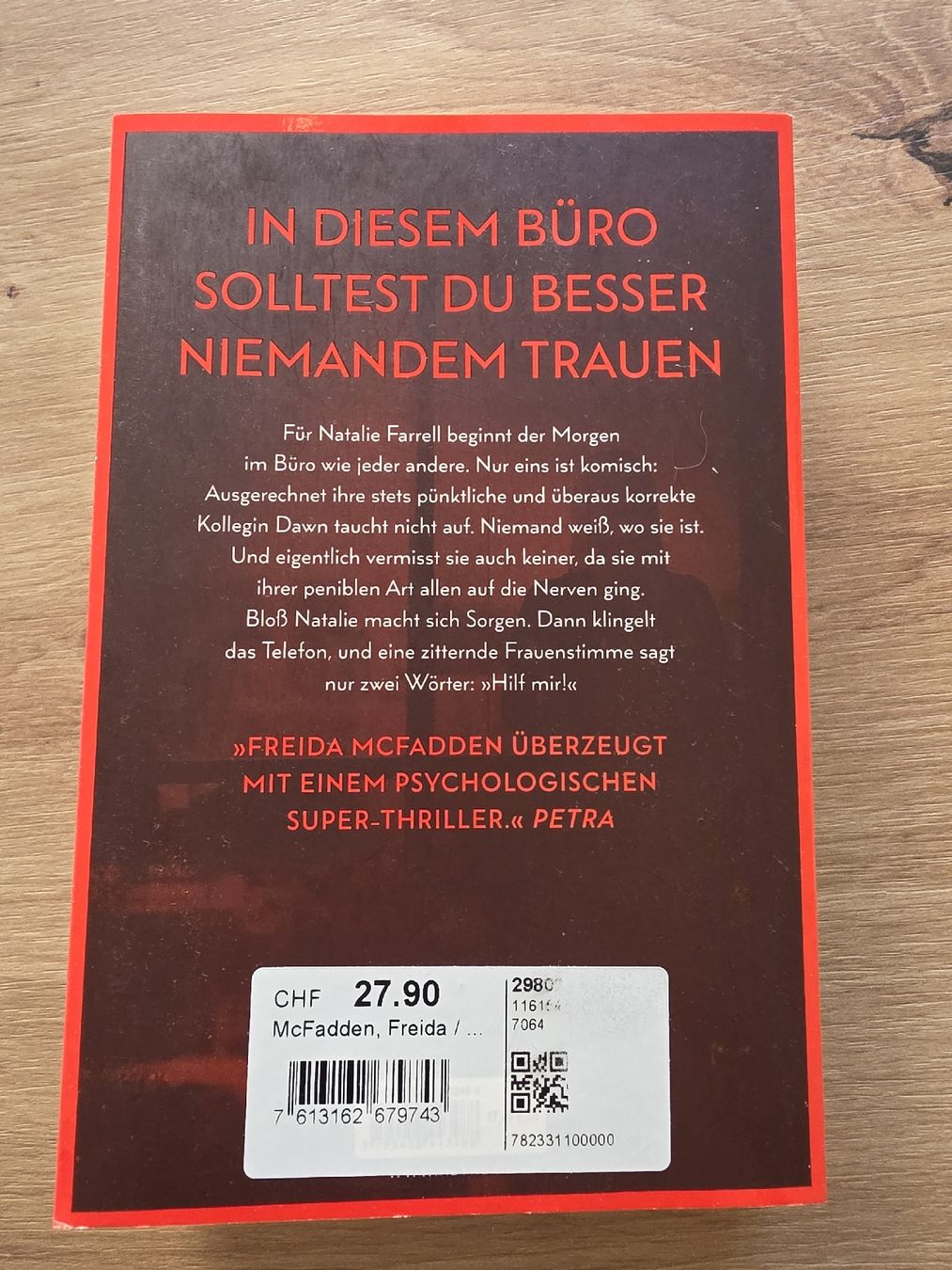 Libri: Die Kollegin, Freida McFadden, Thriller – Usato da Wädenswil venduto da Gabinomi 1