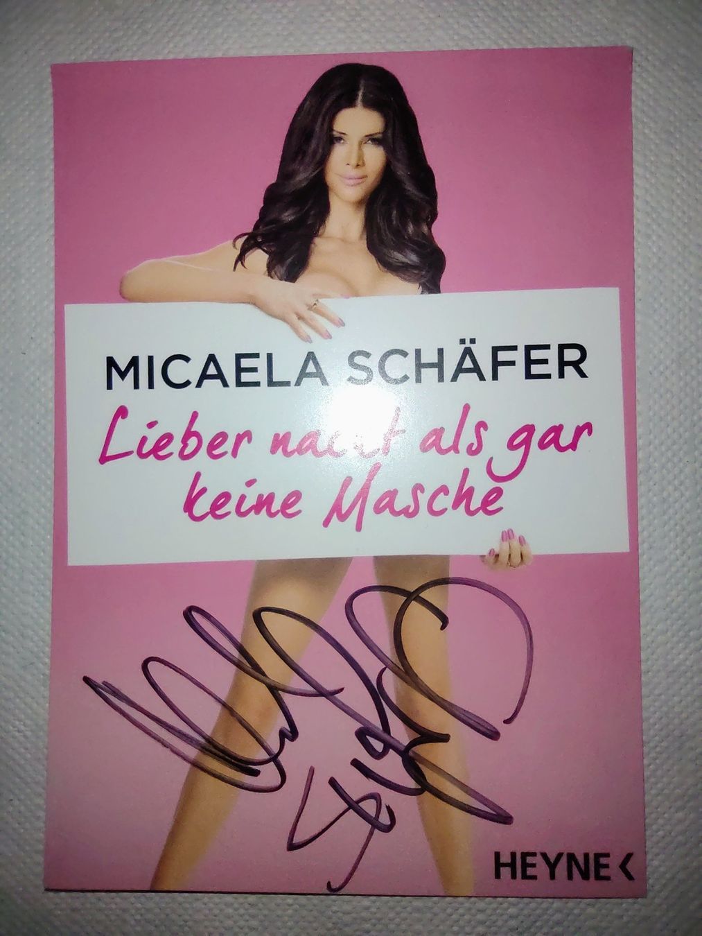 Autografi: MICAELA SCHÄFER AUTOGRAMM ** ORIGINAL ** – Usato da Lupfig venduto da Womewome