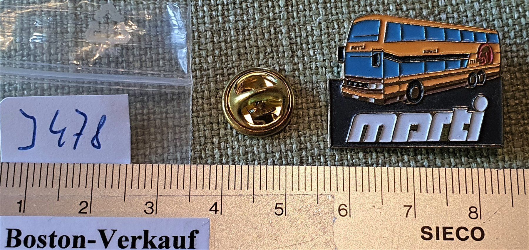 Tables: J478 - Pin Reise Bus marti Schweiz – D'occasion à Reinach BL par Boston-Verkauf 1