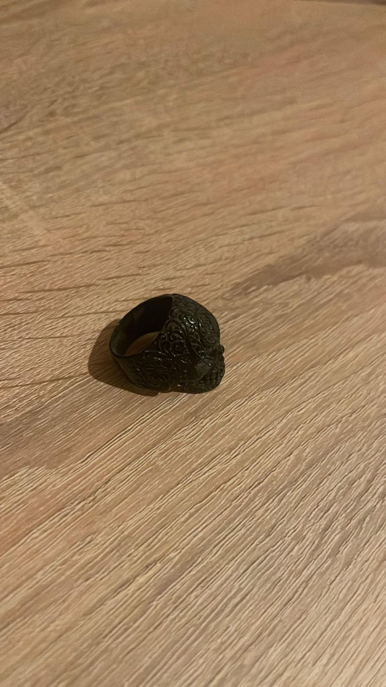 Anelli: Schwarzer Ring, Totenkopf – Usato da Birsfelden venduto da twoheadeagleks 1