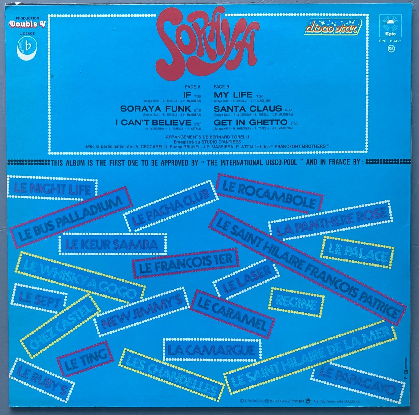 Dischi in vinile: SORAYA - SORAYA – Usato da Poliez-Pittet venduto da Newtown-Records 1