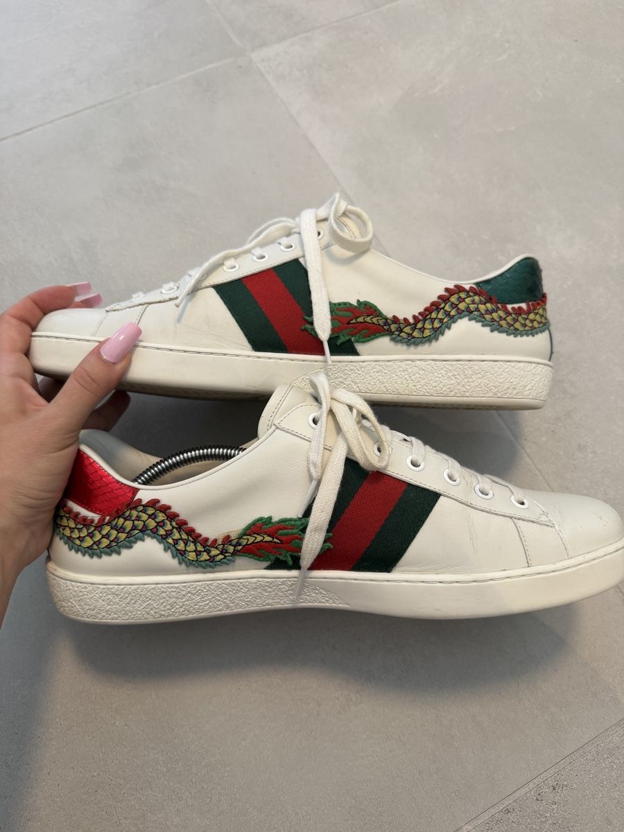 Gucci Chaussures hommes: Gucci Ace Sneaker Gr. 44 mit Drachenmuster – D'occasion à Unterlunkhofen par cgi99 3