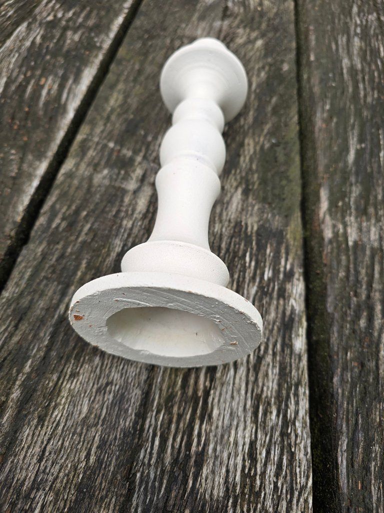 Kerzenständer: Keramik: Kerzenhalter weiss matt- ANGEBOT – Neu (gemäss Beschreibung) aus Romanshorn von Rachacha 1