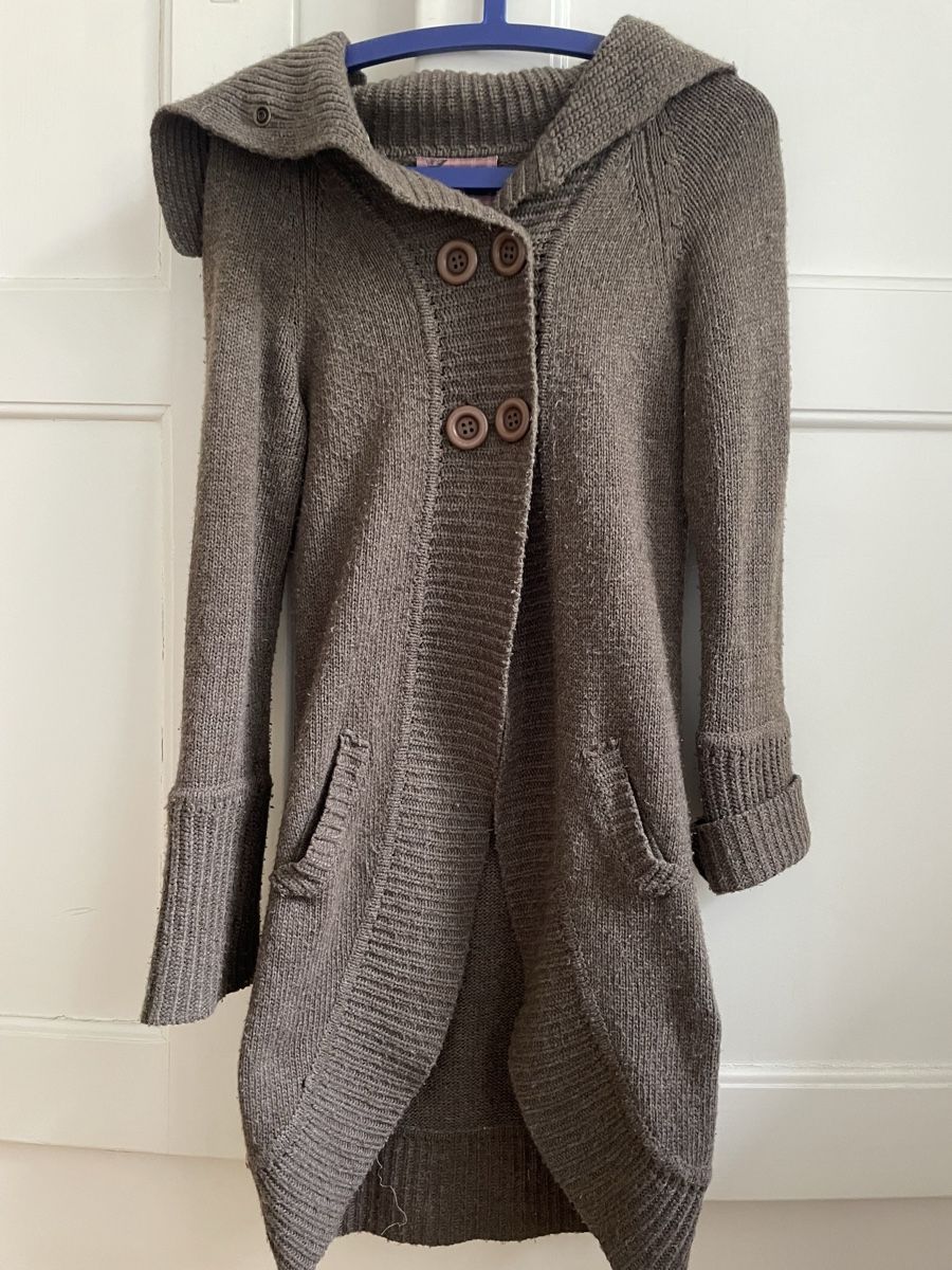 Mango Cappotti: Strickmantel Gr. XS, braun – Usato da Bern venduto da Triici