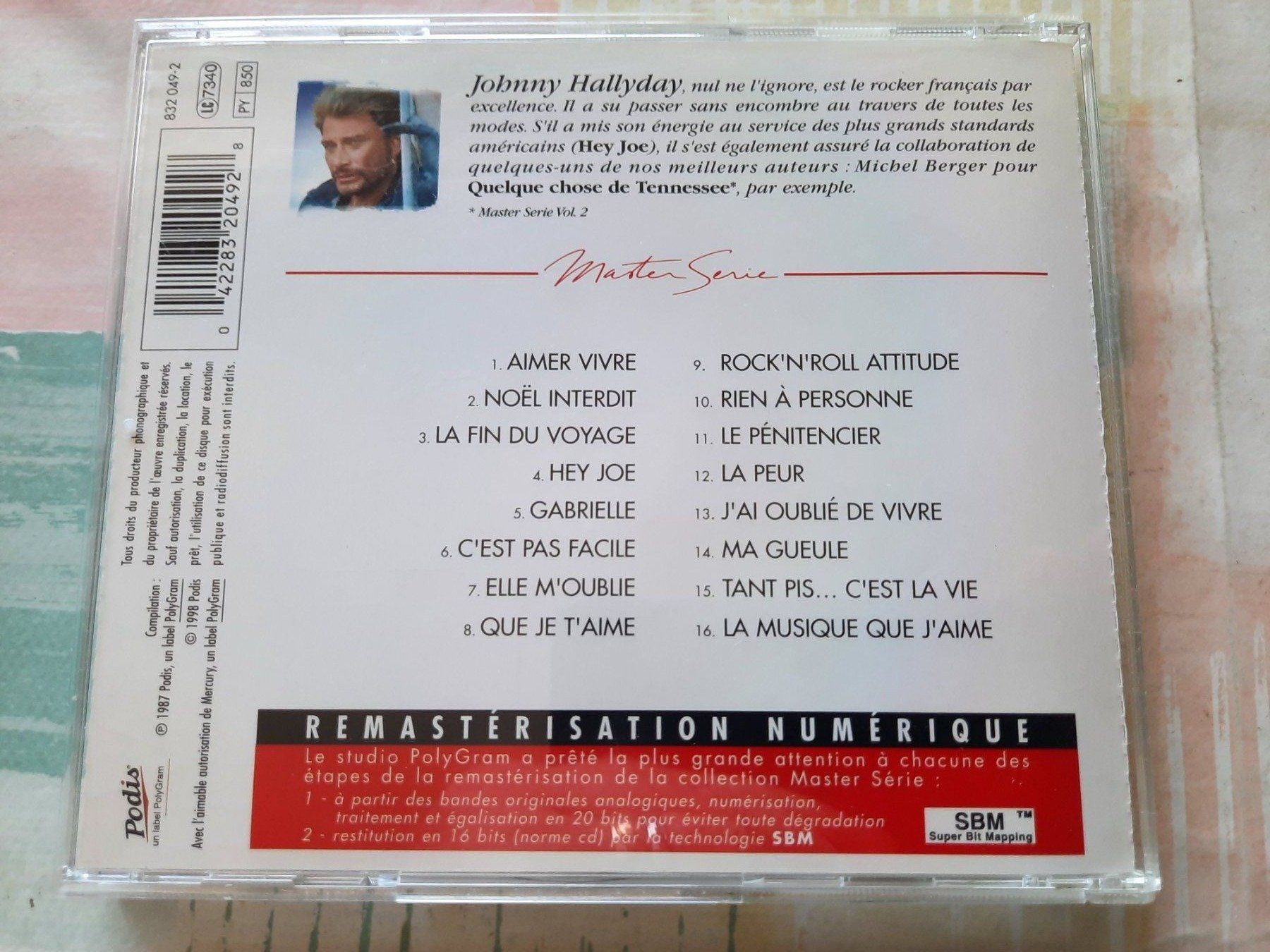 CD: Cd Johnny Hallyday - Master série volume 1 – Usato da Pully venduto da bro_n52j 1