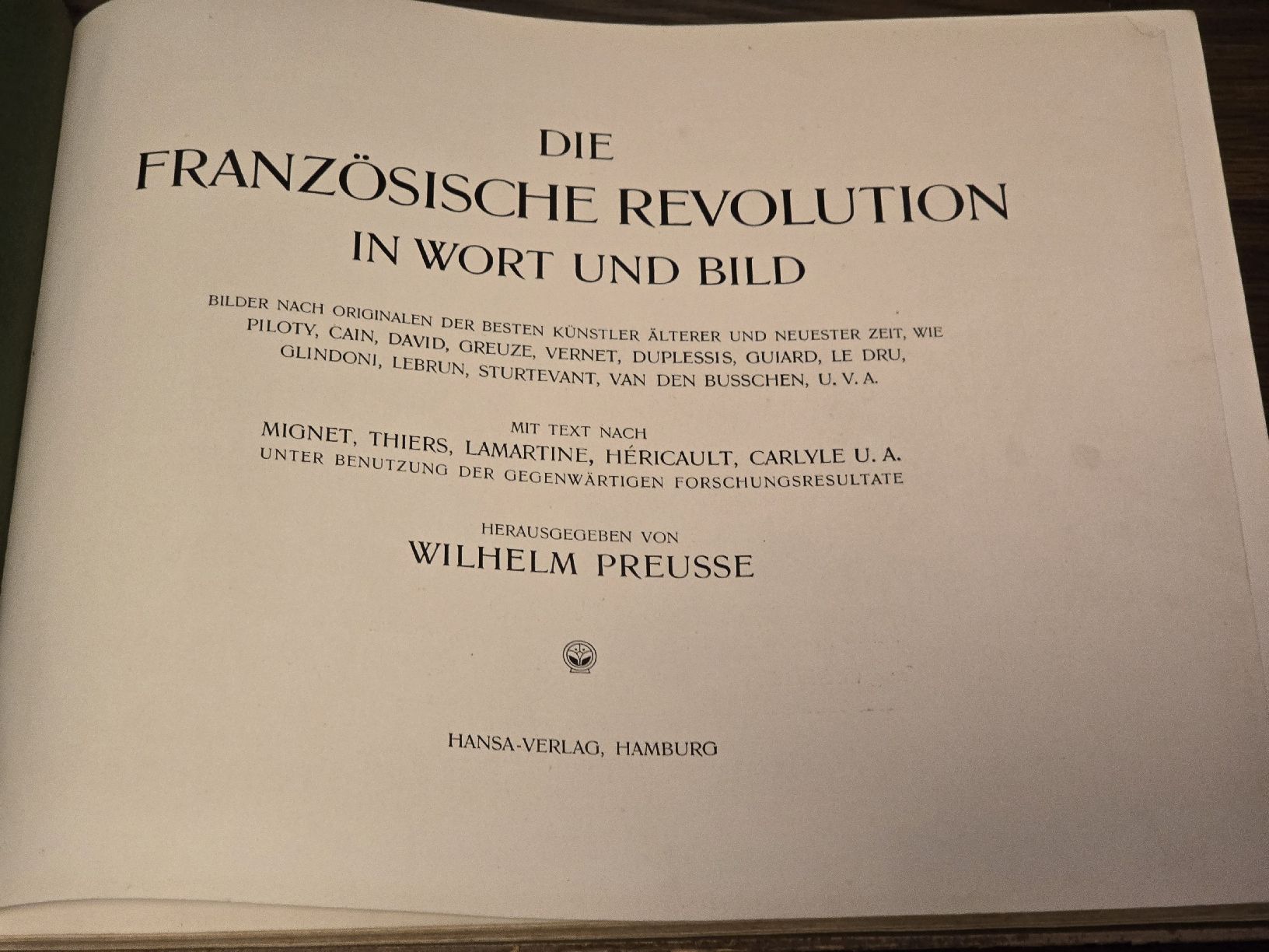 Libri: Franz. Revolution - Illustriert Wilhelm Preusse – Usato da Baden venduto da swiss-alps 1