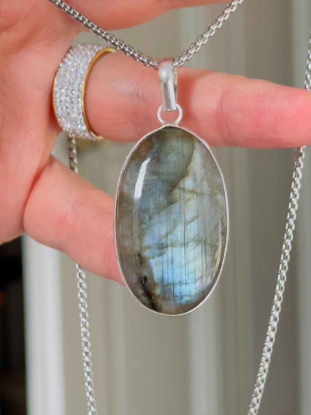 Catenine: Labradorite necklace – Nuovo e nell'imballaggio originale da Genève venduto da AGBERG 3