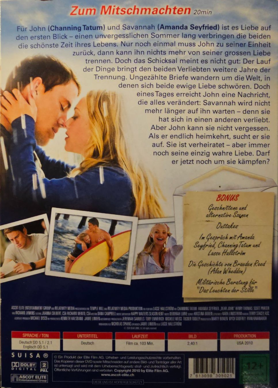Tutti i DVDs: Dear John – Usato da Wahlen b. Laufen venduto da Cg10 1