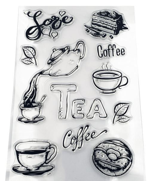 Timbri: Neues Set Motivstempel Kaffee / Tee – Nuovo e nell'imballaggio originale da Effretikon venduto da wenuss