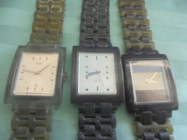 Swatch Uhren: 3 SWATCH SQUARE Uhren defekt – Defekt aus Hinwil von Glasperlen 4