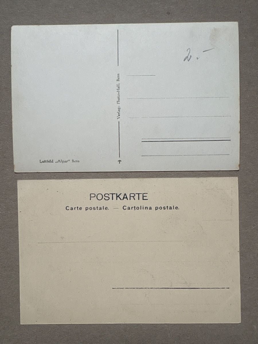 Cartoline postali: 2 AK Wilderswyl Gsteigwiler – Usato da Au ZH venduto da Samson84 1