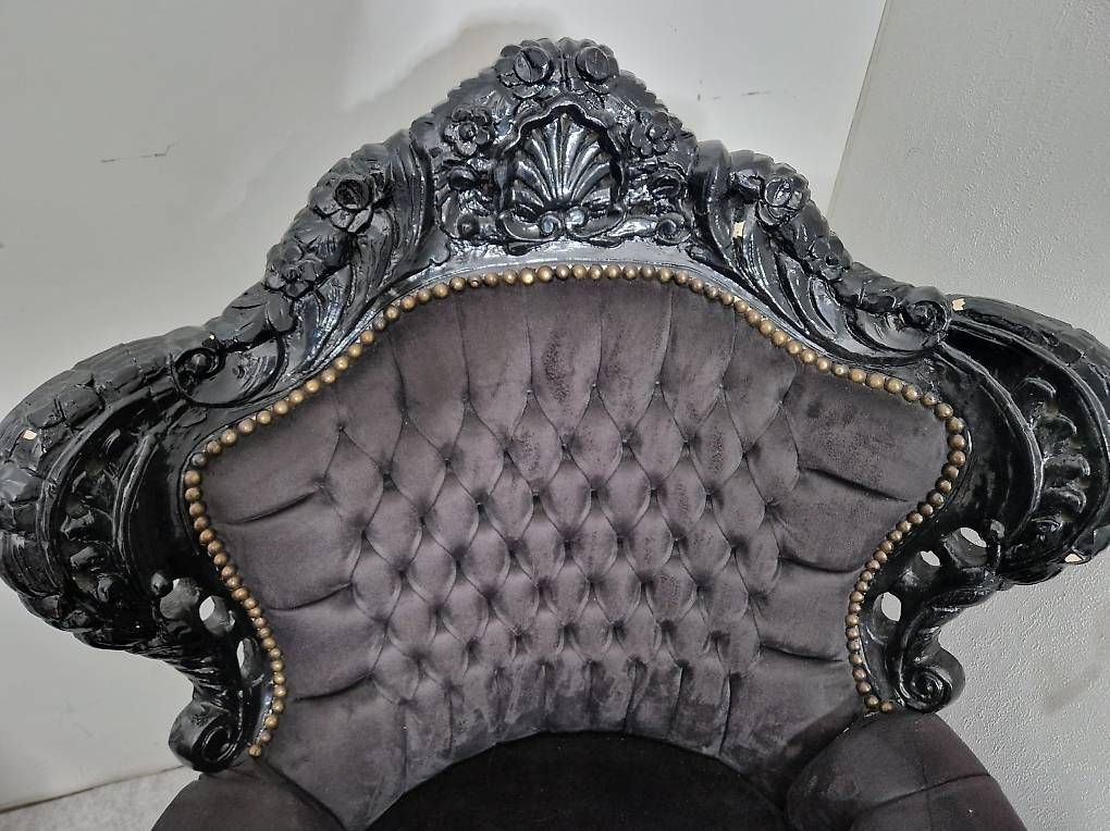 Sessel: Zwei Barock Sessel  gross & klein  schwarz – Gebraucht aus Dreien von vaniih93 2