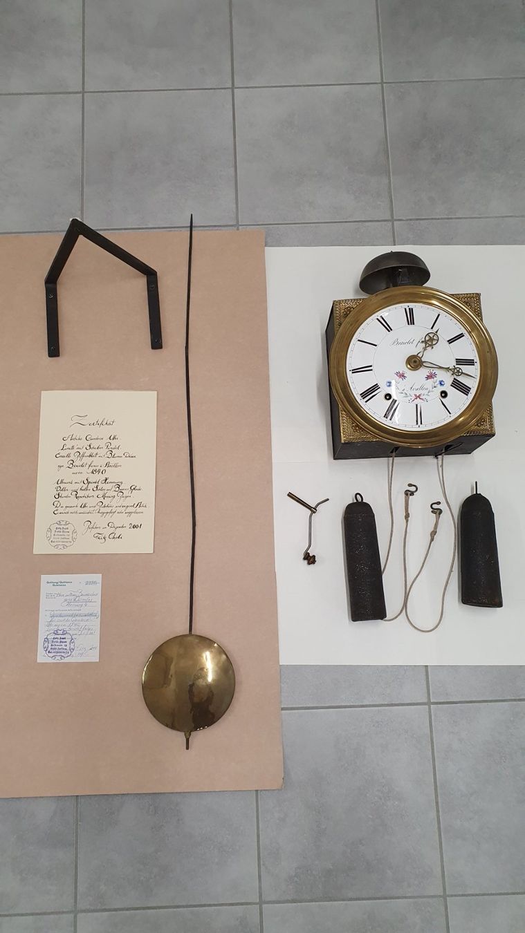 Uhren: Antike Comtoise Uhr, Lunette mit Scheiben Pendel – Gebraucht aus Würenlos von juruth 5
