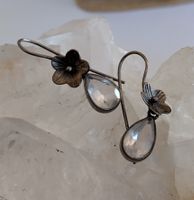 VINTAGE BLUMEN OHRRINGE IN SILBER 925