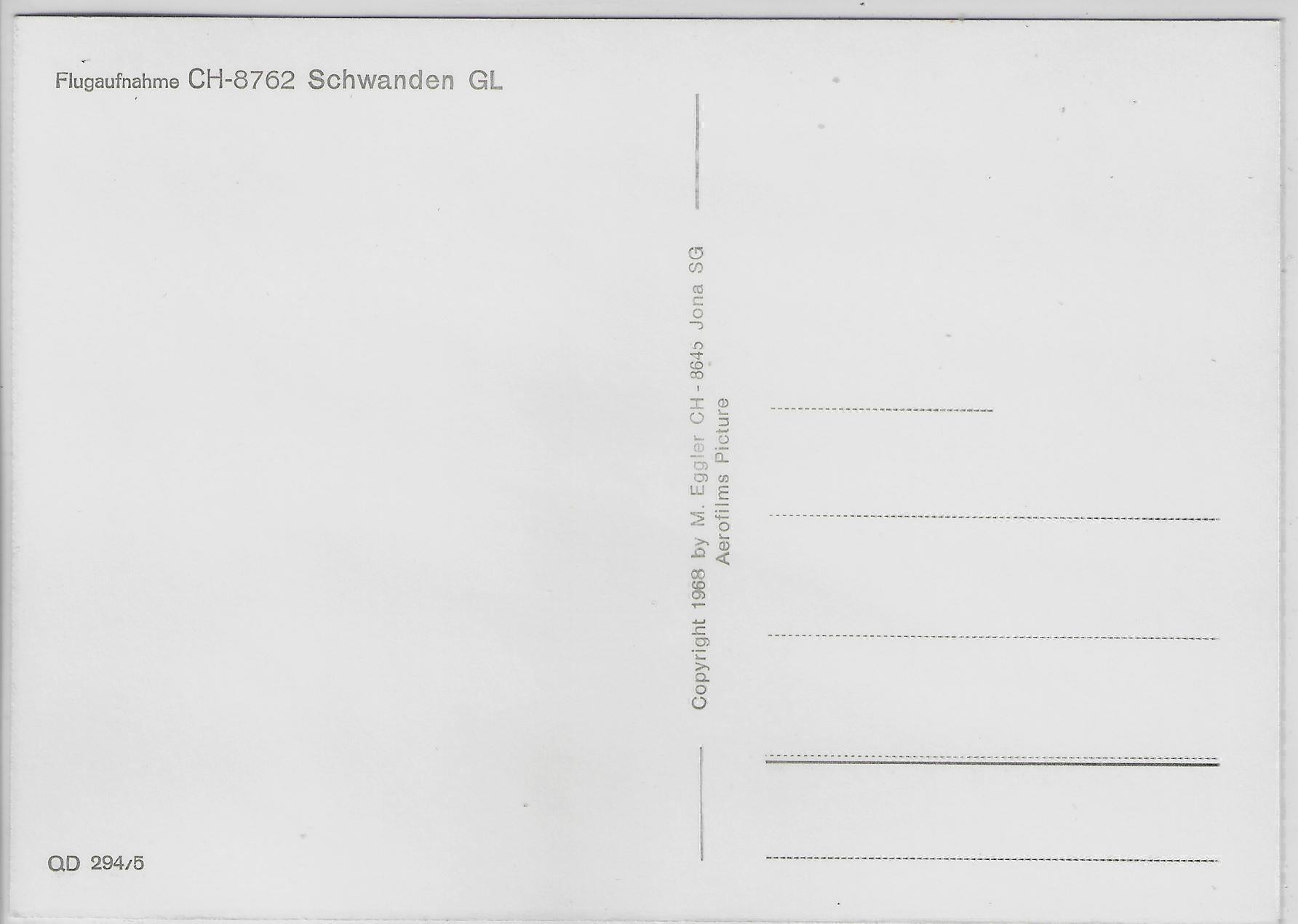 Cartoline postali: Flugaufnahme Schwanden GL – Antico da Ettingen venduto da Kartenplanet 1