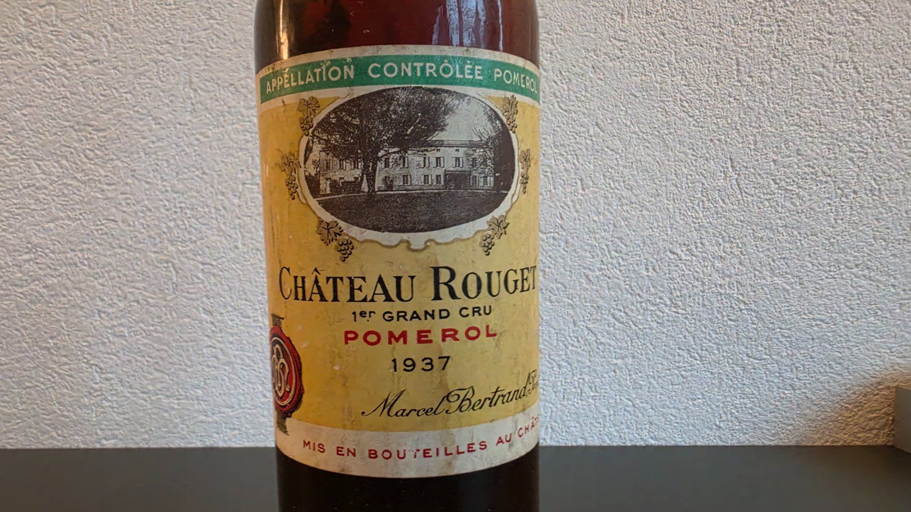 Vino: 1937 Chateau Rouget, Pomerol – Usato da Eschenbach LU venduto da WeinPalmer