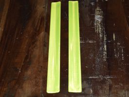 Reflektierende Sicherheitsbänder/ Stab , 2er-Set, Neongelb