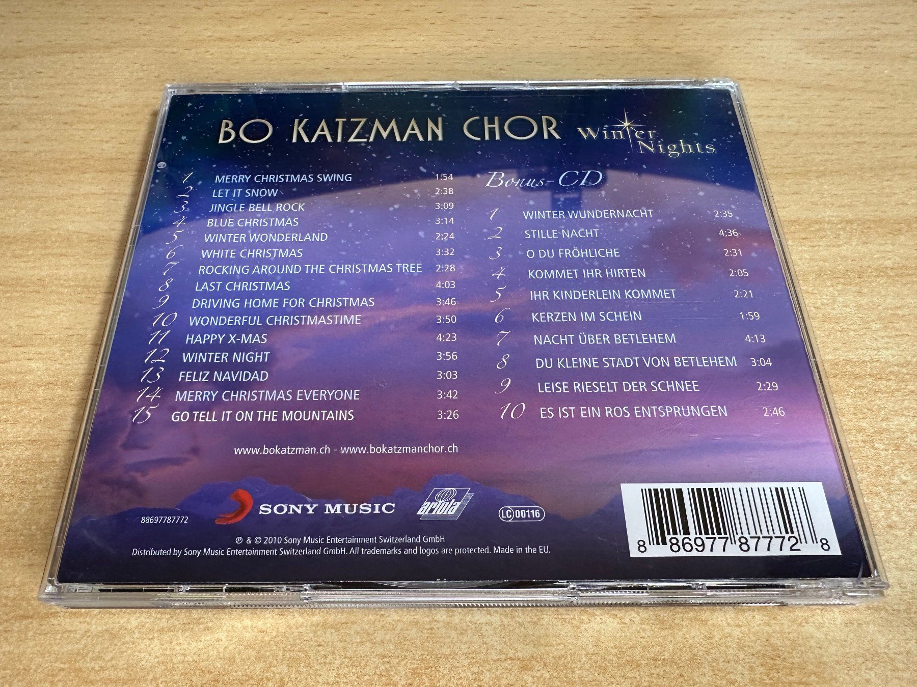 CD: P9 Bo Katzman Chor - Winter Nights - 2 CD – Usato da Rikon im Tösstal venduto da Alpenmutz 1
