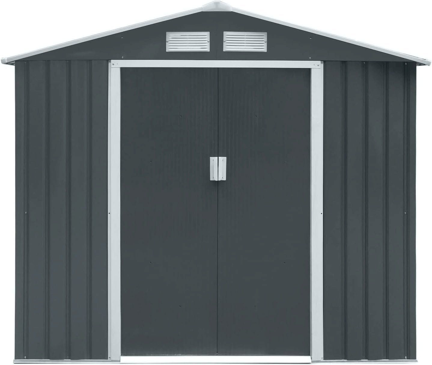 Casette da giardino & serre: HATTORO S100 Metall Gerätehaus Anthrazit – Nuovo e nell'imballaggio originale da Bottighofen venduto da zaap 1