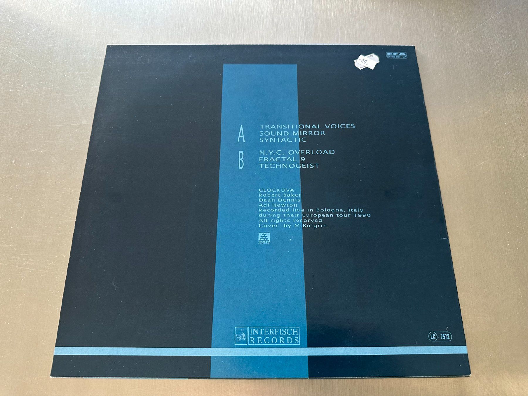 Schallplatten: CLOCK DVA MLP TRANSITIONAL VOICES - ÉLECTRO-INDUS !! – Gebraucht aus Sion von jaipur1401 1