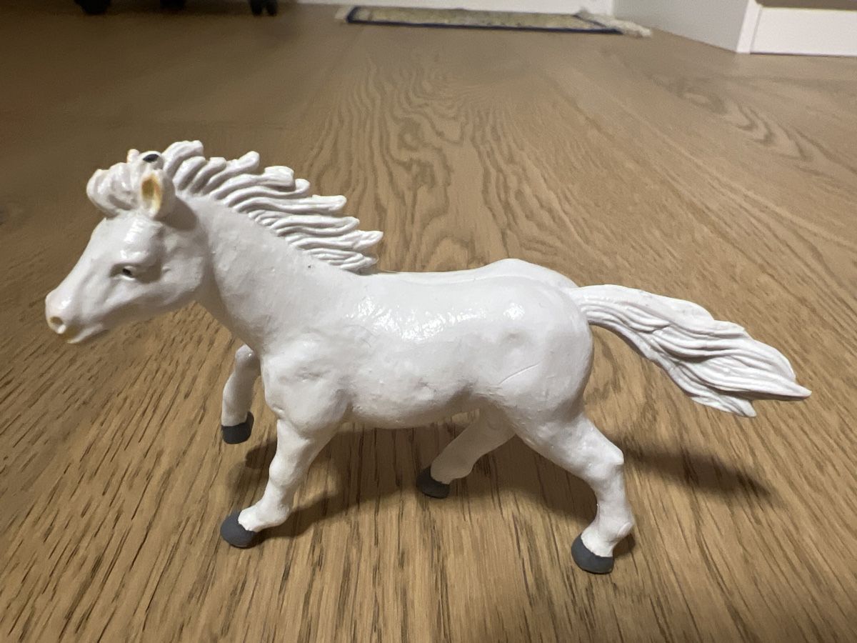 Giocattoli: Weisses Pferd Spielzeug Figur Kunststoff – Usato da Oensingen venduto da katepe 2