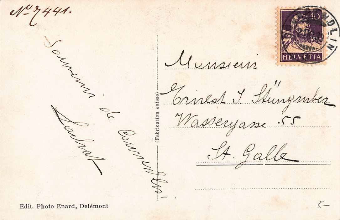 Cartoline postali: Souvenir de COURREDIN 1930 – Usato da Winterthur venduto da SchatzchischtliWinti 1