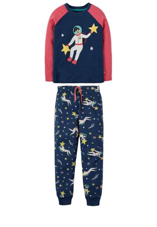 Frugi Mädchen Pyjama, GOTS zert. Bio Baumwolle Gr. 122