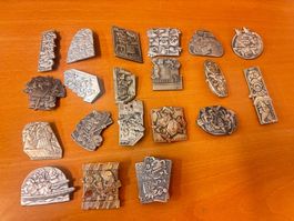 Silberne Fasnachtsplaketten. 20stk. (4)
