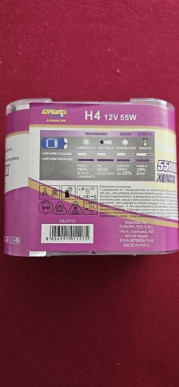 Tutti pezzi di ricambio auto: H4 12V 55W Lampen  – Usato da Vaduz venduto da Leccese85 1