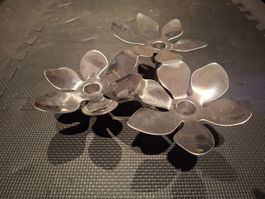 Kerzenhalter Blume Metall Silberfarbig Ikea Stockholm 