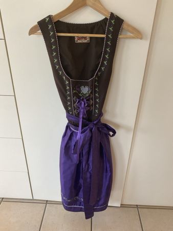 Stockerpoint Trachtenkleid Dirndl Gr. 38 braun lila Oktoberf