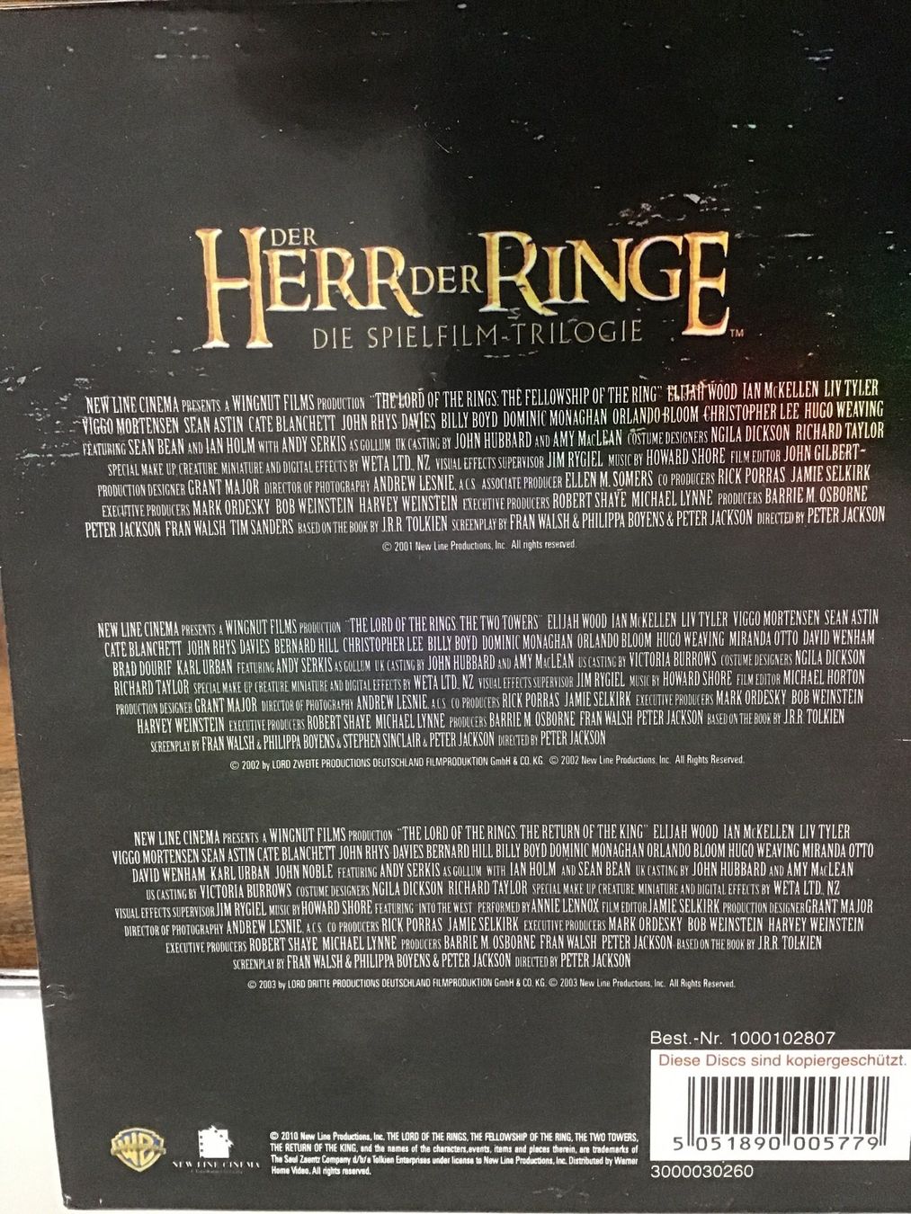 Tutti i DVDs: Herr der Ringe Trilogie DVD – Usato da Thierachern venduto da sweden08 1