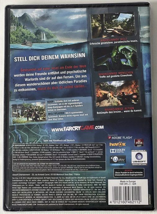 Giochi: Far Cry (3)  > Deutsch <                            DVD-Rom – Usato da St. Gallen venduto da elk2020 1