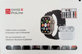 Coffret montre connectée et écouteurs sans fil Bluetooth