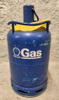 Vintage Shell Butan Gasflasche Blau Camping