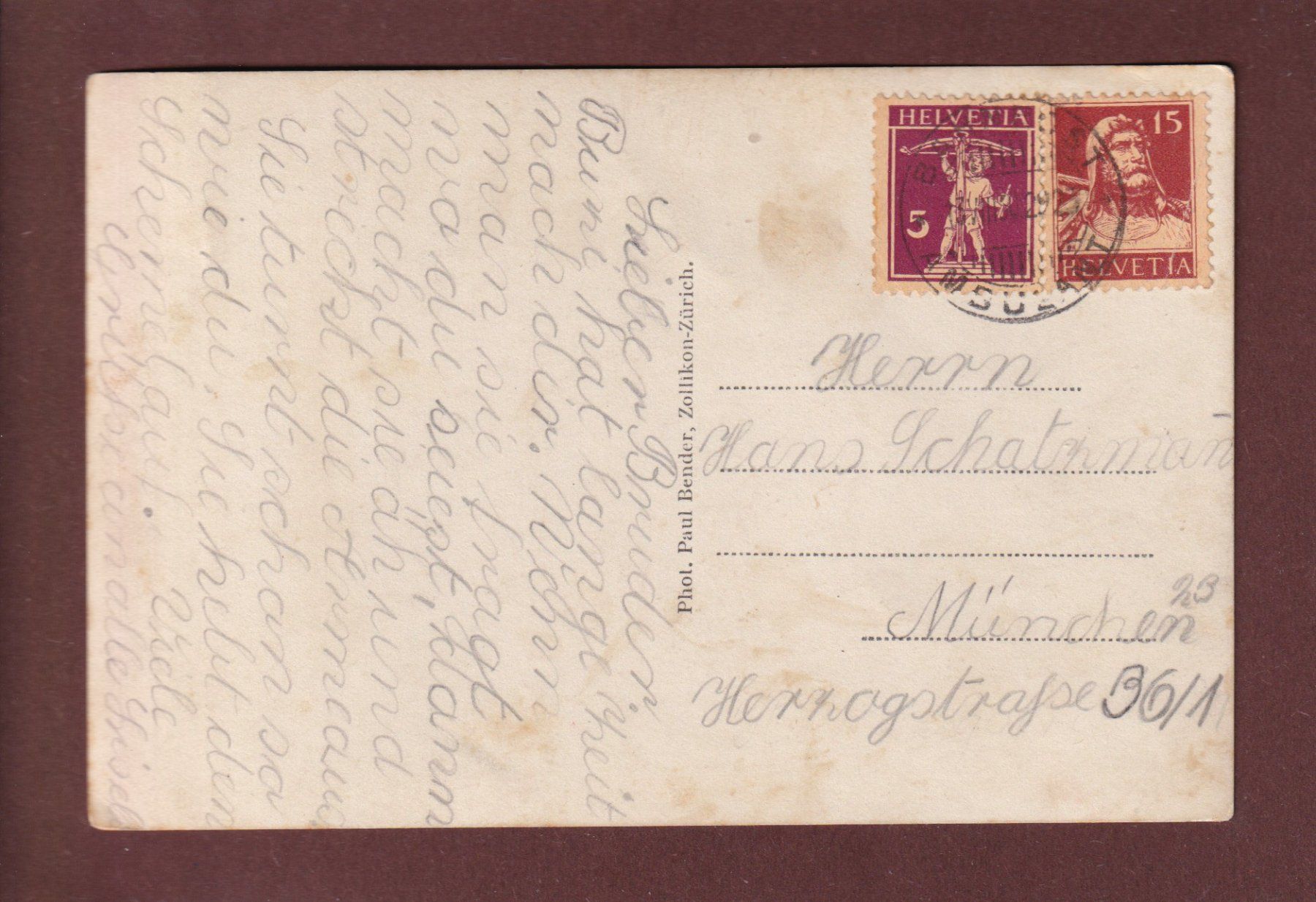Cartoline postali: ZÜRICH - Zoo - Elefant - 1930 – Usato da Pully venduto da nicecards 1