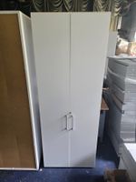 schöner Büroschrank mit Schlüssel in weiss 80x42cm H: 216cm