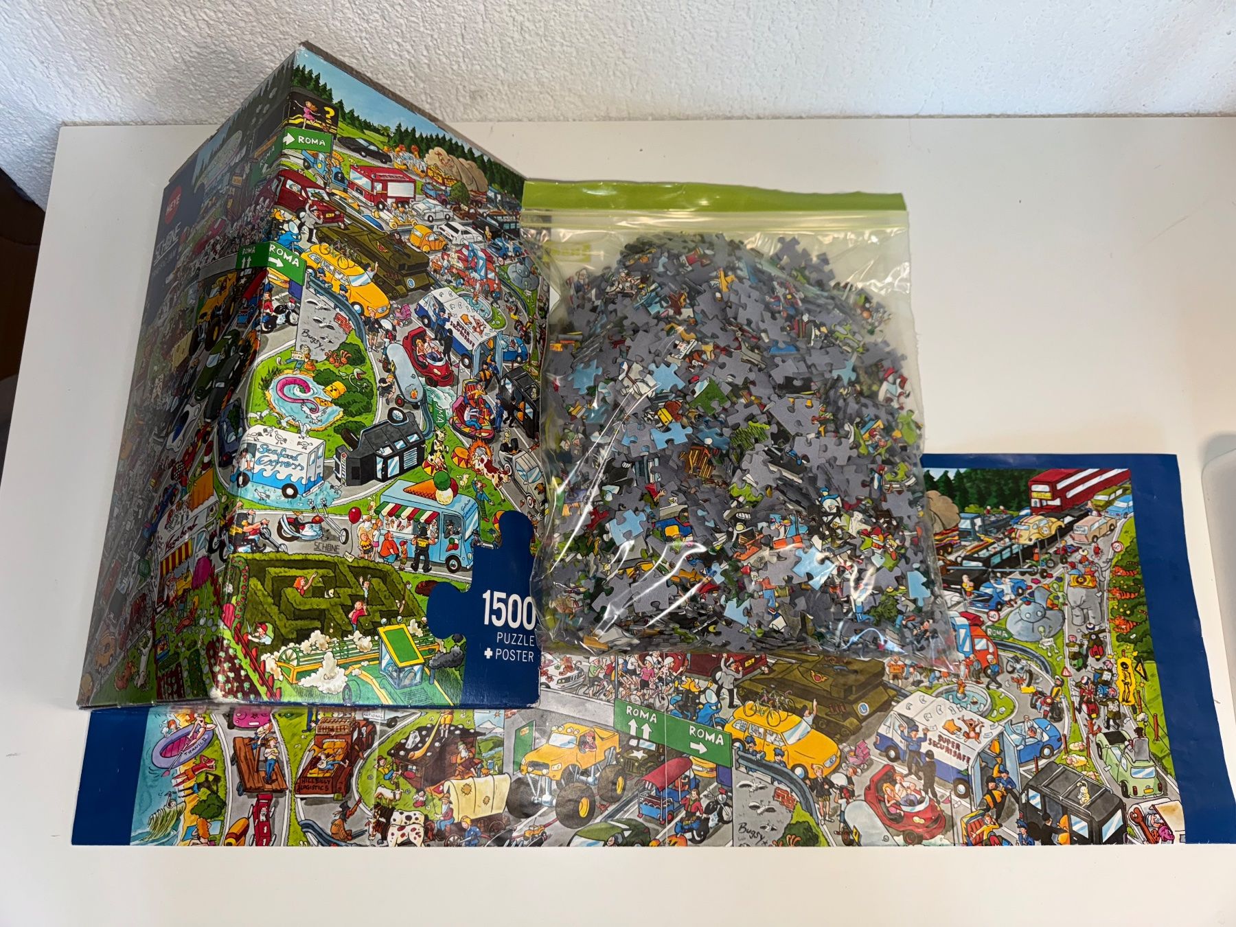 Heye Puzzle: Heye Schöne Traffic Jam 1500 Teile – Usato da Grosswangen venduto da Second_hand_paradise