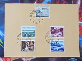 CL33 Document + Timbre Suisse 1954