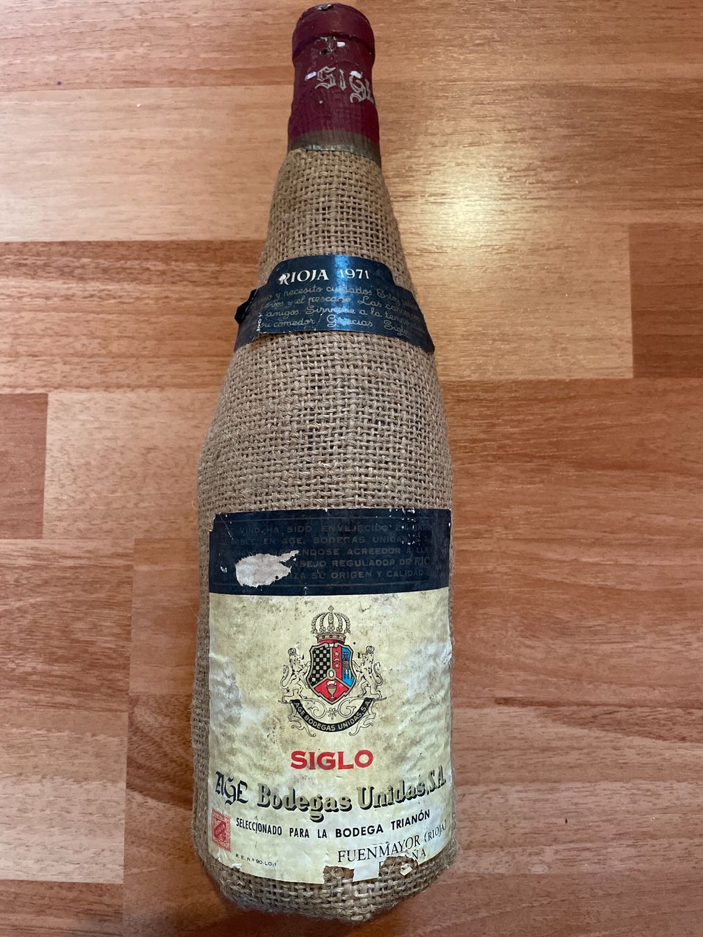Rioja Vino: Wein Rioja 1971 – Usato da St.Gallen venduto da maierm01