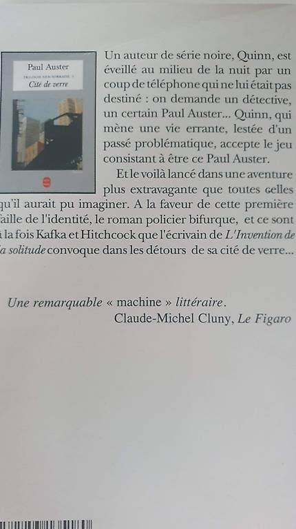 Libri: Cité de verre de Paul Auster – Usato da Prêles venduto da Syga 1