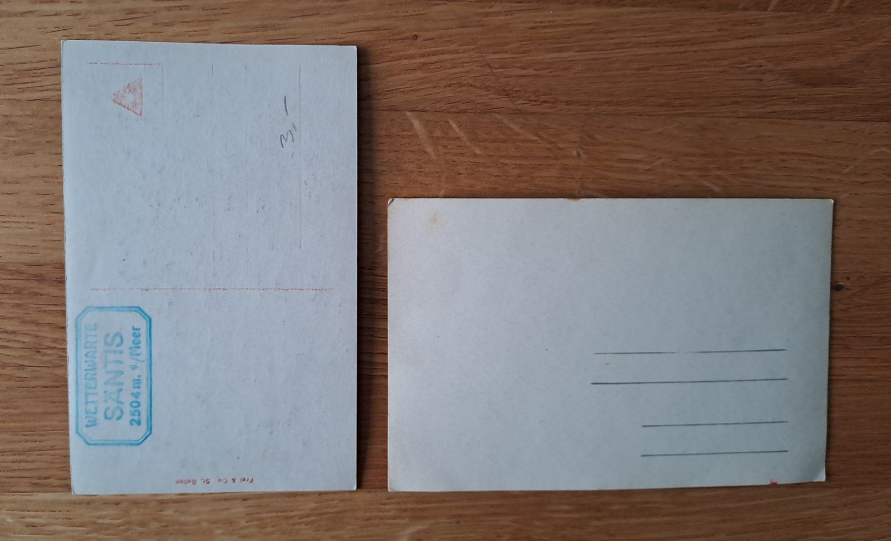Cartoline postali: Ansichtskarten 2x Säntis mit Observatorium – Usato da Speicherschwendi venduto da allowed-crime 1