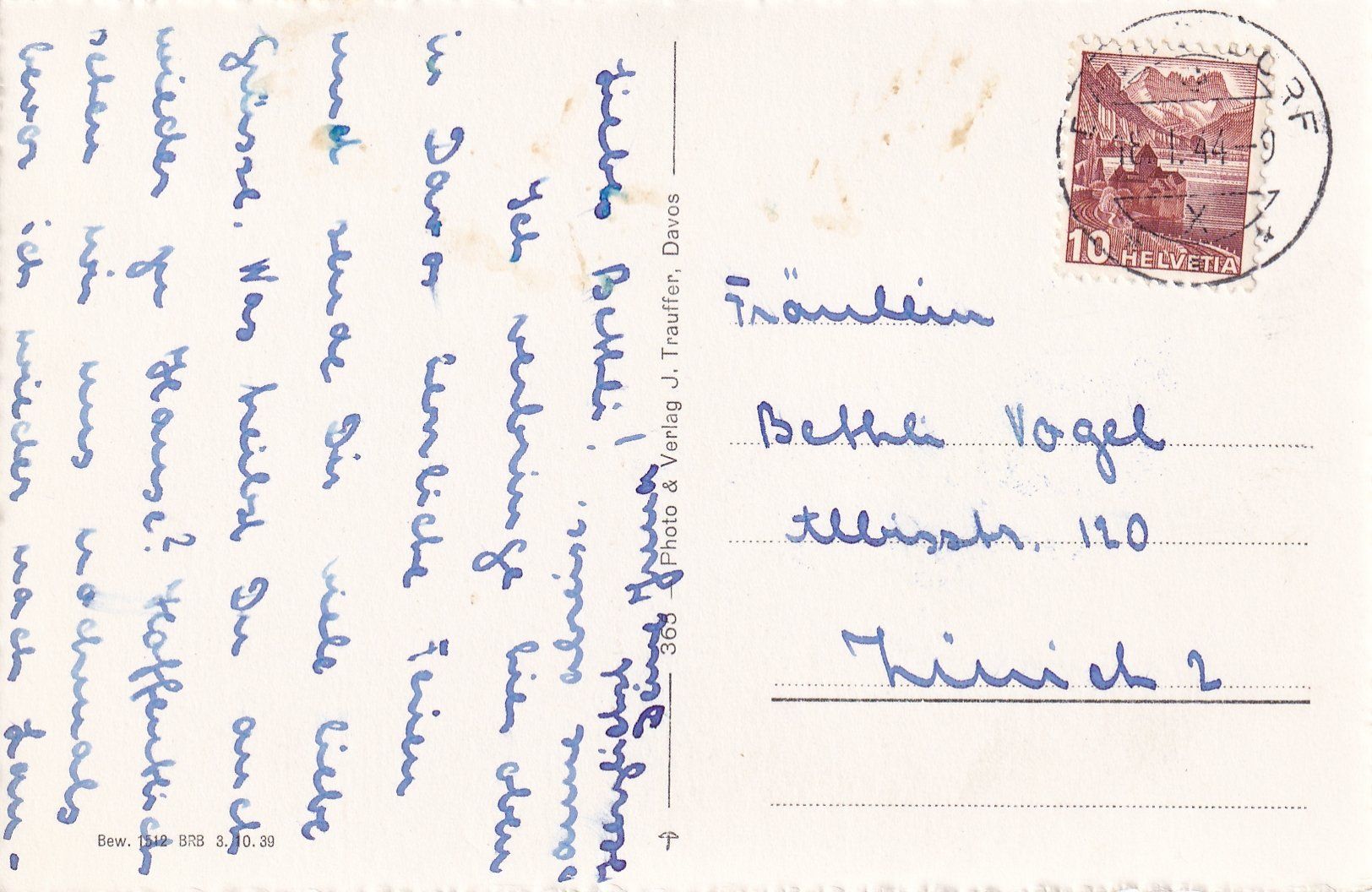 Cartoline postali: Davos /bc – Usato da Hombrechtikon venduto da Rudolf07 1