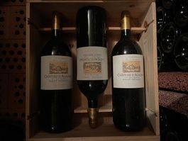 3 Flaschen Chateau d'Agassac 2002 MG in OHK